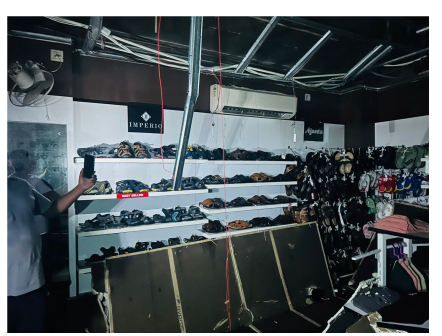 Disposal of water affected Shoes, Bag and other materials on "as is where is basis"