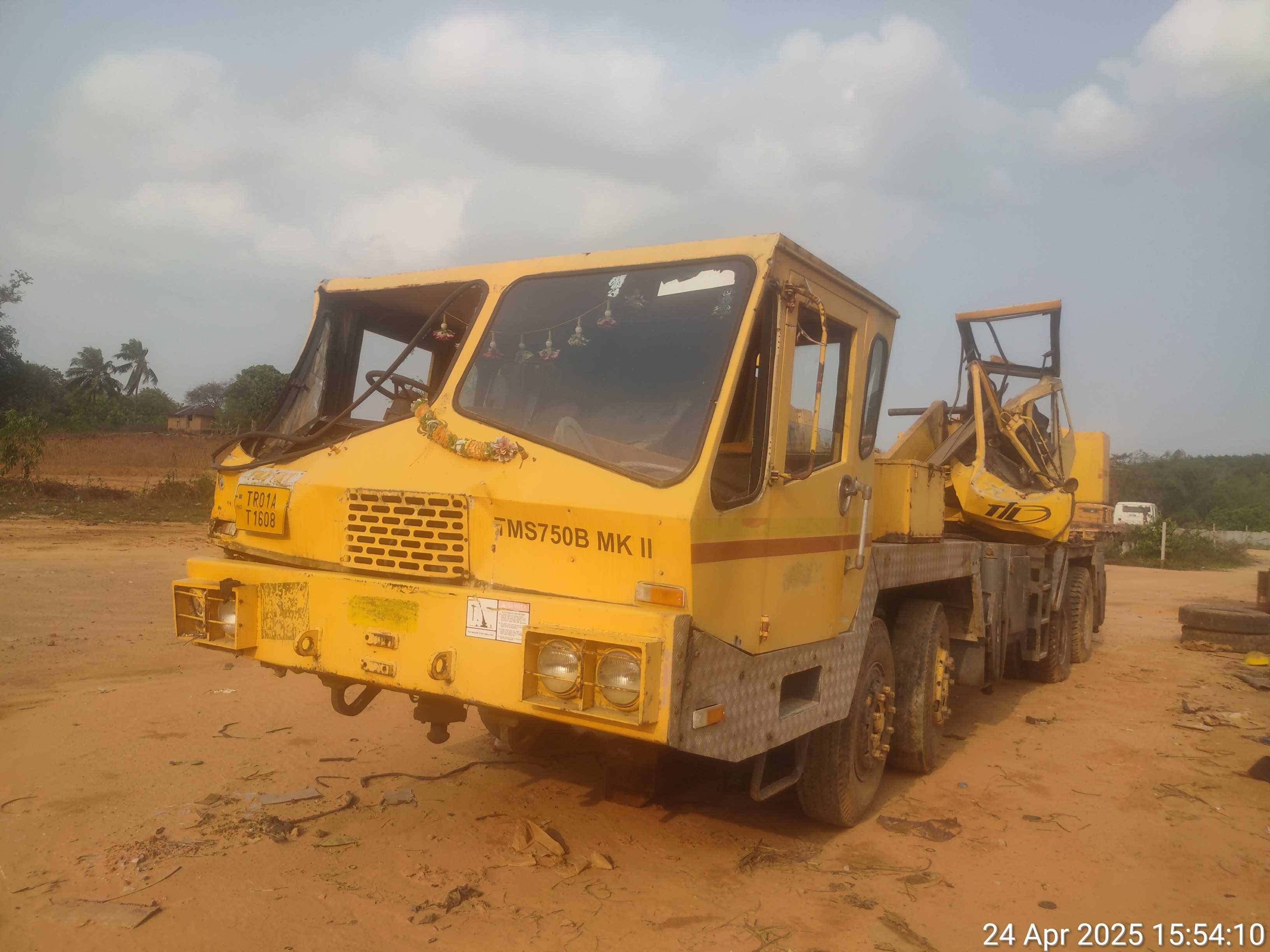 Disposal of Damaged Truck Crane on "as is where is basis"