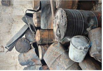 Disposal of Fire Affected Iron Drum and Roof Shade Scrap on "as is where is basis"