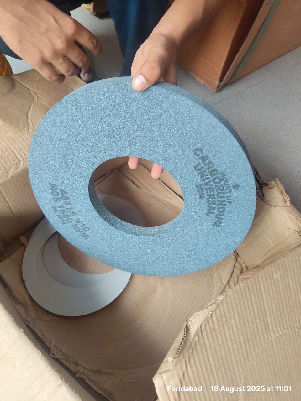 Disposal of water affected Grinding wheels on "as is where is basis"