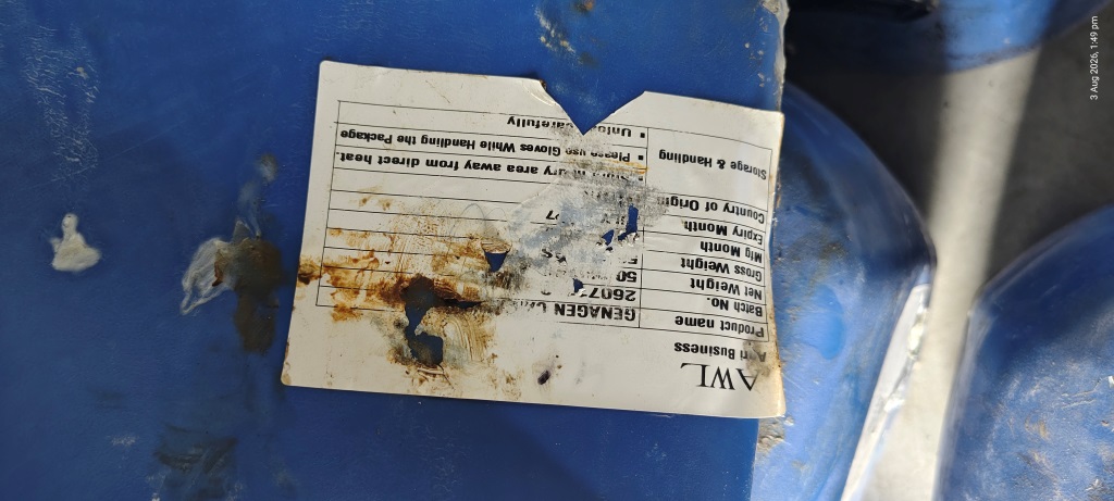 Disposal of Chemicals on "as where is basis"